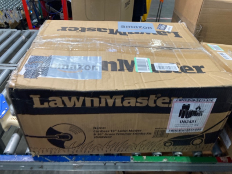 Photo 2 of LawnMaster 20VMWGT 24V Max 13-inch Lawn Mower and Grass Trimmer 10-inch Combo with 2x4.0Ah Batteries and Charger