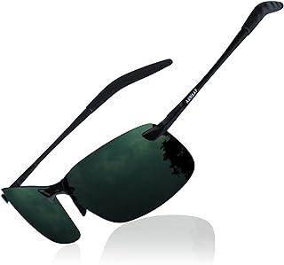 Photo 1 of Polarized Sports Sunglasses for Men Golf Driving Fishing Sunglasses Men Polarized UV Protection Green