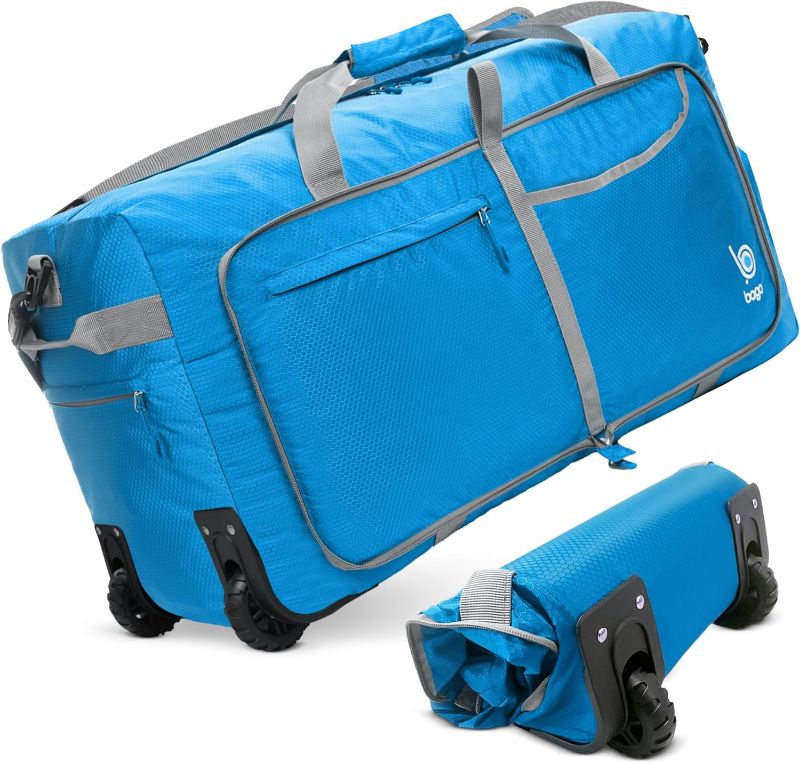Photo 1 of ***DAMAGED***
Large Rolling Duffel Bag 30 inch Folding Duffle Bag