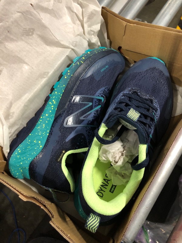 Photo 3 of New Balance Women's Dynasoft Nitrel V5 GTX Trail Running Shoe 8.5 Natural Indigo/Electric Teal/Bleached Lime Glo