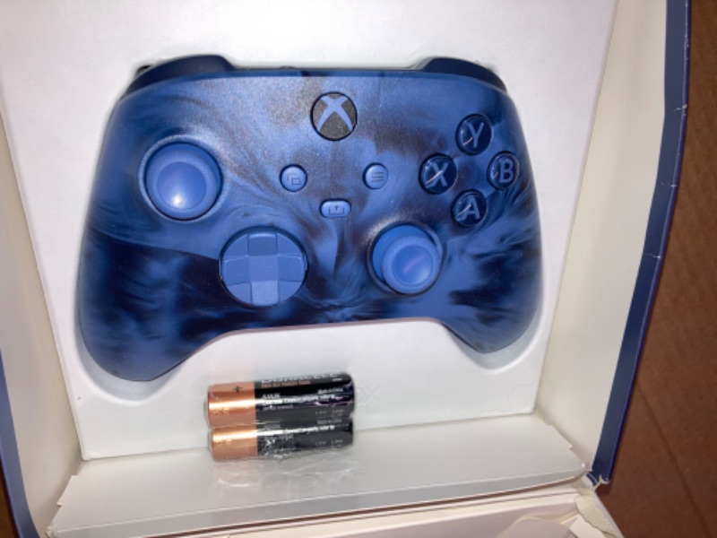 Photo 6 of Xbox Special Edition Wireless Gaming Controller – Stormcloud Vapor – Xbox Series X|S, Xbox One, Windows PC, Android, and iOS Midnight Blue Wireless Controllers