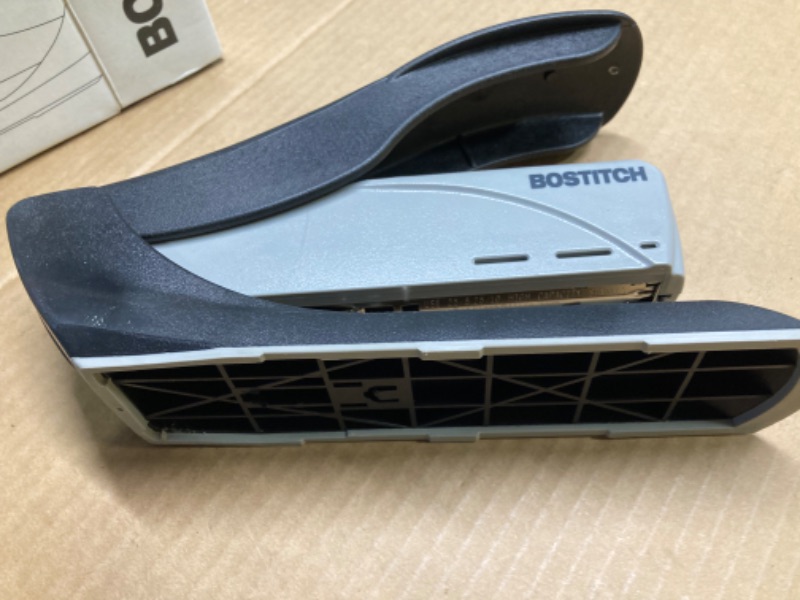 Photo 4 of Bostitch 60 Sheet Heavy Duty Stapler - Two Fingers, No Effort, Spring Powered Stapler - Gray (1200) 60 Sheets Stapler