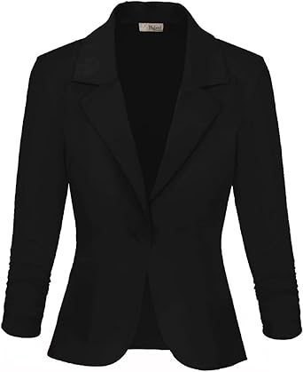 Photo 1 of Hybrid & Company Women's Casual Work Office Blazer Lightweight Stretch Ponte Jacket Made in USA XL