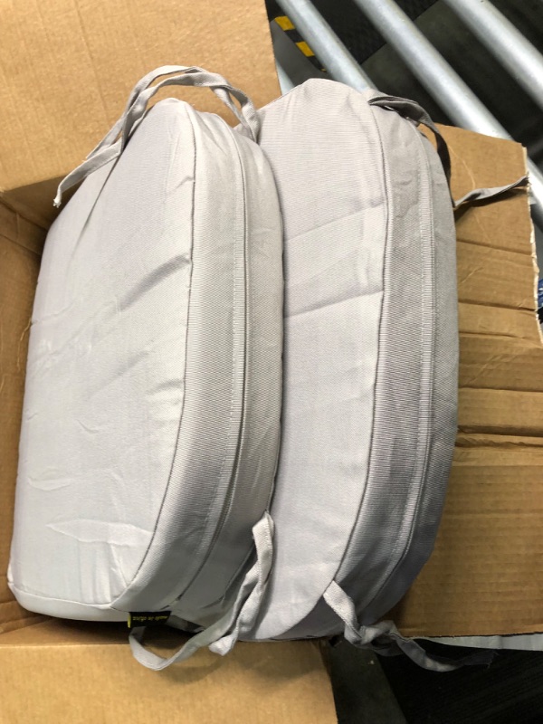 Photo 1 of 2 pack patio chair cushions grey