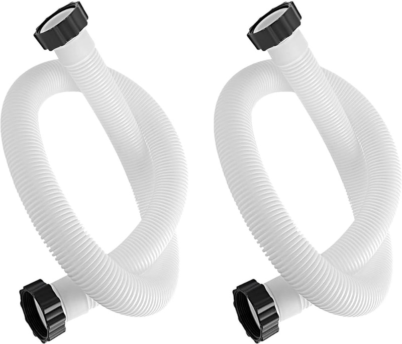 Photo 1 of 2 Pack 1.5" Diameter Pool Hoses,29060E Pool Pump Replacement Hoses for Above Ground Pools,59" Long Accessory Hoses Intex 1500 to 2500 GPH Filter Pumps,Sand Filters & Saltwater Systems for Lawn,Garden