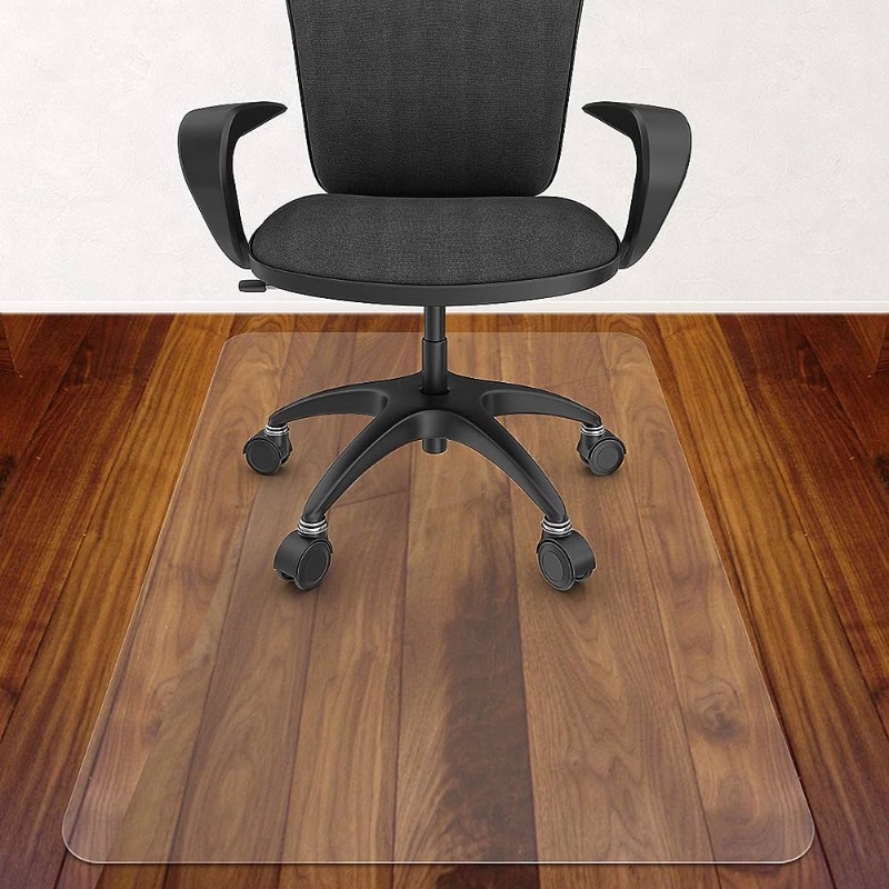 Photo 1 of Azadx Office Chair Mat for Hardwood Floor 30 x 48'', Small Chair Mat Clear Easy Glide on Hard Floors, Rolling Chair Mat Plastic Mat Under Desk Chair