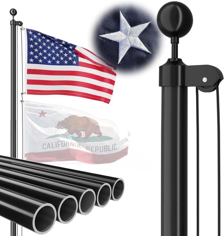 Photo 1 of 16 Ft flag pole (black)