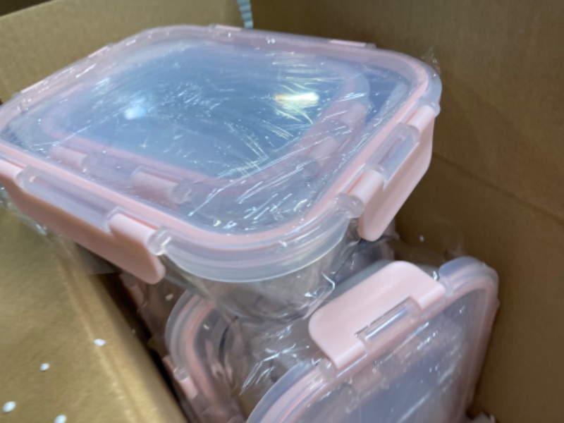 Photo 4 of 10 Pack Glass Food Storage Containers with Lids Leakproof, Airtight Glass Meal Prep Containers For Lunch, On The Go, Leftover, Dishwasher Safe