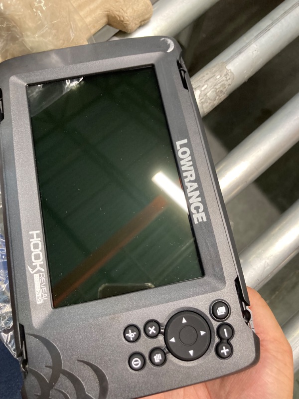 Photo 7 of Lowrance Hook Reveal 7 Inch Fish Finders with Transducer, Plus Optional Preloaded Maps 7x Splitshot, Gps Plotter Only, No Maps Fish Finder