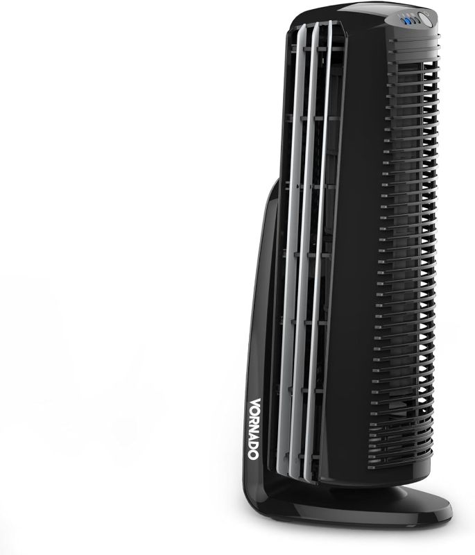 Photo 1 of Vornado Duo Small Room Tower Air Circulator Fan, Black, 14 In.