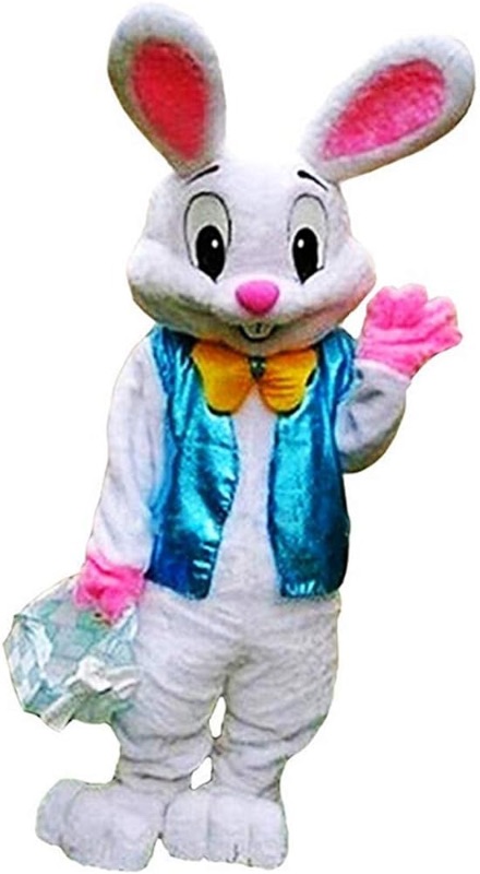 Photo 1 of Easter Bunny Mascot Costume Rabbit Cartoon Fancy Party Dress Performance Suit Adult