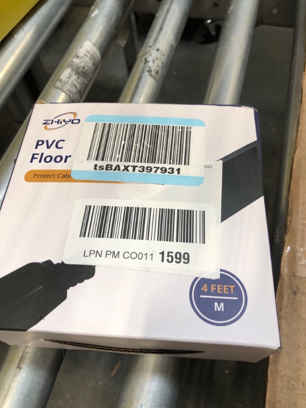 Photo 1 of Cord Cover Floor 4ft Brown, Floor Cable Cover Extension Cord Hider, Floor Cord Protector Prevent Cable Trips & Protect Wires, Floor Cable Management Hide Cords on Floor, Cord Cavity- 0.59"W x 0.28"H Medium-4ft Dark Brown