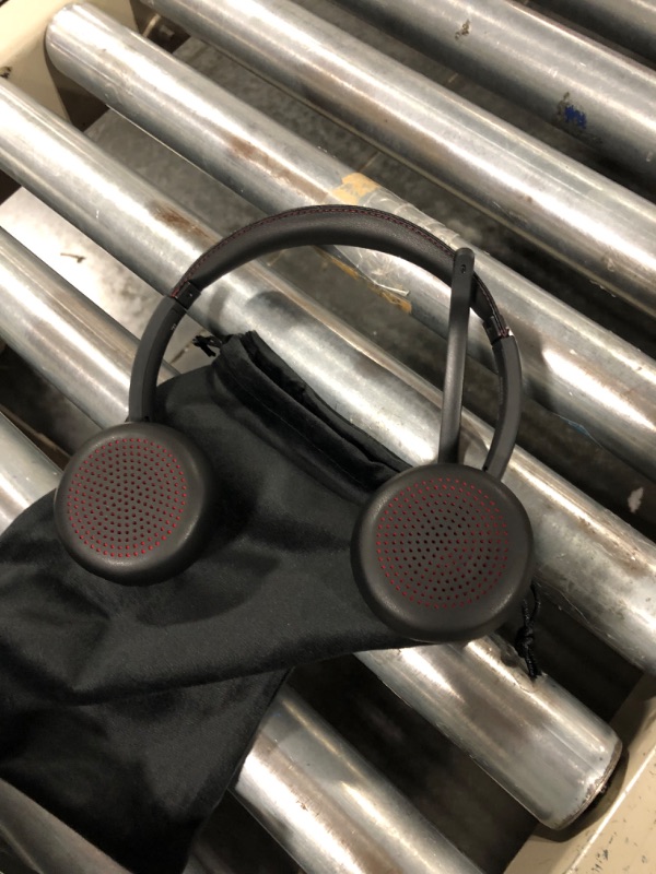 Photo 1 of Bluetooth Headset with Microphone, Wireless Headphones with ENC Noise Cancelling mic Mute V5.2 On-Ear Wired for Laptop/iPhone/Android/Cell Phones/Computer/Zoom/Skype