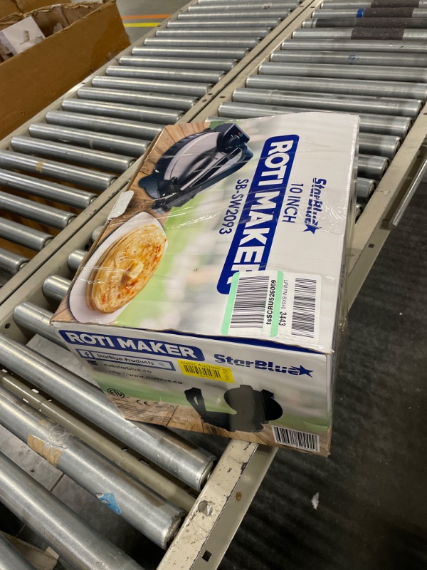 Photo 1 of 10inch Roti Maker by StarBlue with FREE Roti Warmer - The automatic Stainless Steel Non-Stick Electric machine to make Indian style Chapati, Tortilla, Roti AC 110V 50/60Hz 1200W SB-SW2093