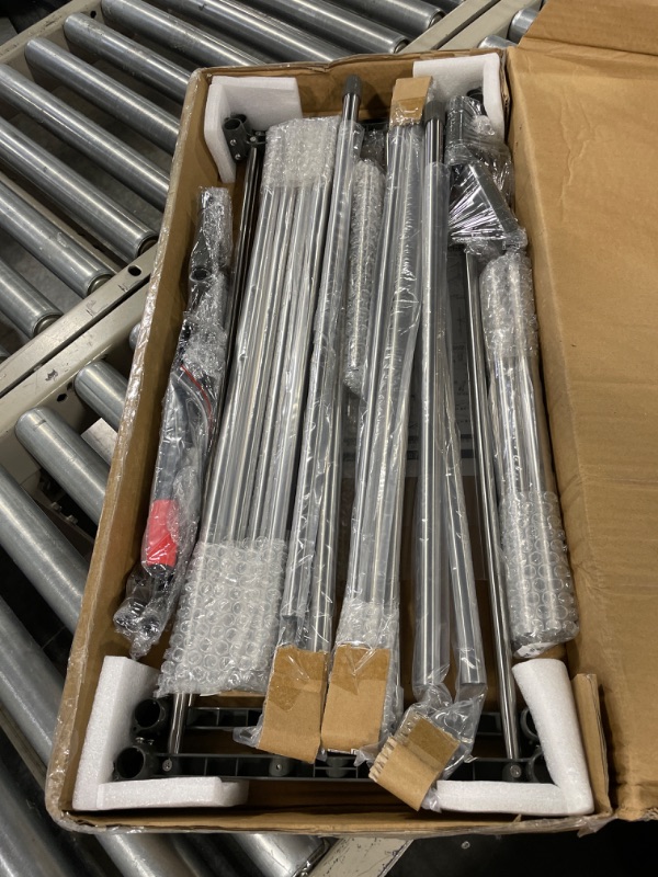 Photo 1 of BAOYOUNI Bathroom Space Saver Over The Toilet Storage Rack Shelf Above Washing Machine Standing Organizer 2-Tier 26.77 W X 19.48 D X 68.11 H Inches, Grey 26.77 W X 19.48 D X 68.11 H (Inches) Grey