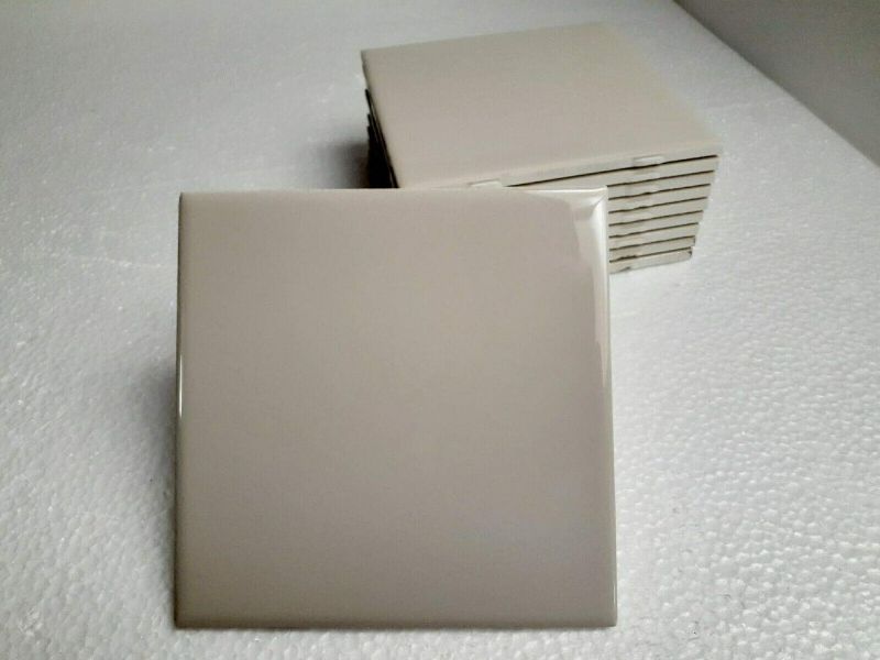 Photo 1 of 6 in Ceramic Tile 6x6 Beige Bone Almond Daltile Color 0135 Subway Square 6 x 6 inch Gloss 10 Piece Box