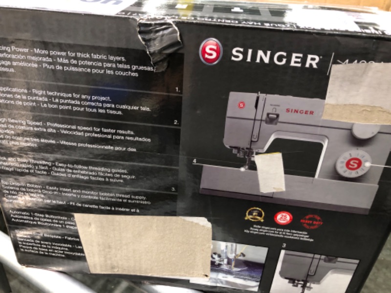 Photo 2 of ****USED*** SINGER | 4423 Heavy Duty Sewing Machine With Included Accessory Kit, 97 Stitch Applications, Simple, Easy To Use & Great for Beginners