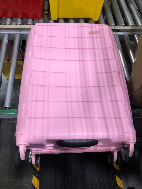 Photo 3 of ****USED****Traveler's Choice Pagosa Indestructible Hardshell Expandable Spinner Luggage, Pink