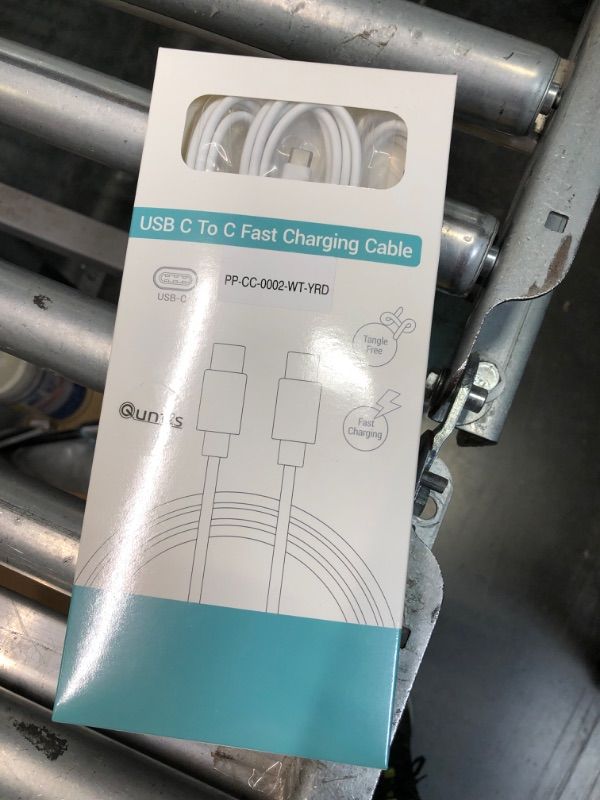 Photo 2 of ****USED** Quntis USB C to USB C Cable, 3Pack 3FT USB C Charger Cable, Type C 60W(3A) Fast Charging Cable for iPhone 15 Plus Pro Max, iPad Mini 6/ Pro 2021, MacBook Pro 2020, Samsung Galaxy S23,Switch, White