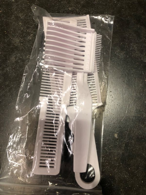 Photo 2 of 3 Pcs Barber Fade Combs - Professional Hair Cutting Comb Set, Achieve Perfect Haircuts with our 3 Pcs Fade Combs - Professional Hair Cutting Tools, Flat Top Comb