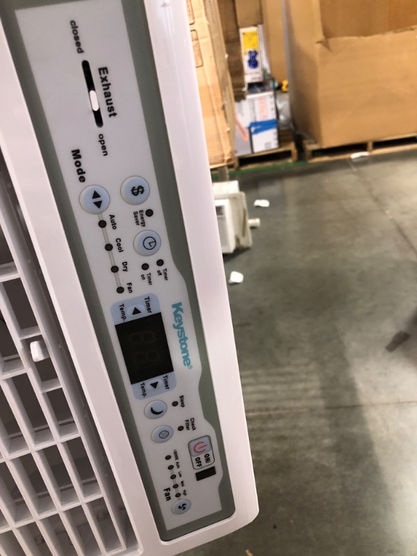 Photo 6 of ****USED** Keystone 8,000 BTU Slider Window Air Conditioner and Dehumidifier, 115V Air Conditioner Window Unit for Bedroom, Living Room, and Small-Medium Sized Rooms up to 350 Sq.Ft., 4-Way Air Direction Control
