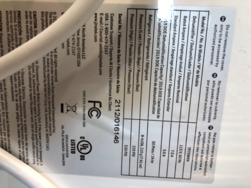 Photo 1 of 70 Pint Dehumidifier