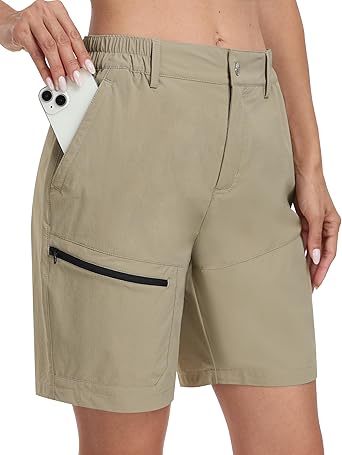 Photo 1 of ****USED***SIZE 2XL **MoFiz Women's Hiking Shorts Quick Dry Athletic Cargo Shorts Lightweight Summer Golf Shorts with Pockets XXL