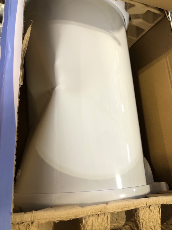 Photo 3 of ****DENTED**** Ubbi Steel Diaper Pail, White