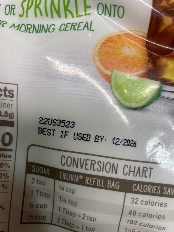 Photo 1 of ****NO RETURNS FINAL SALES**
 Original Calorie-free Sweetener from the Stevia Leaf, 17 Ounce Refill Bag 1.06 Pound (Pack of 1)