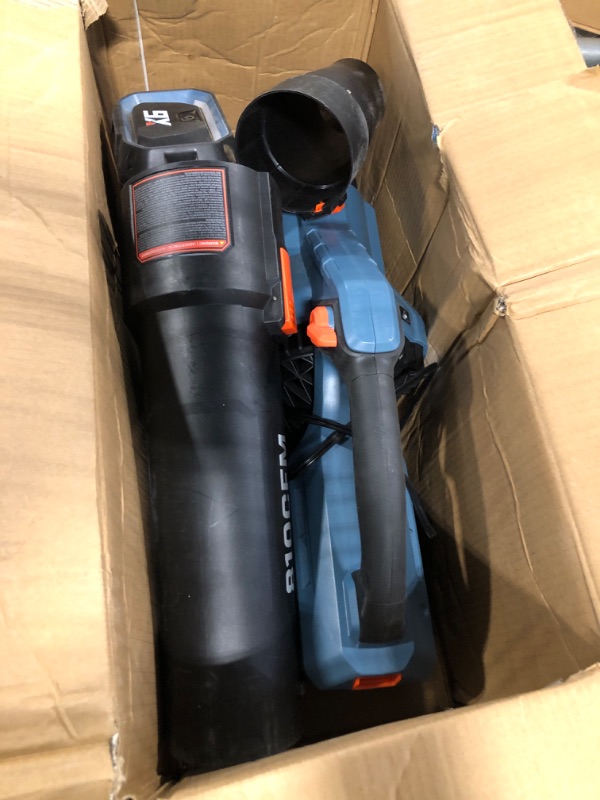 Photo 1 of ***FOR PARTS ONLY NO RETURNS***SENIX X6 60 Volt Max* Handheld Cordless Leaf Blower, Up to 810 CFM and 170 MPH, Variable Speed, Cruise Control, Lightweight, includes 4.0 Ah Battery and 3 Amp Charger (BLAX6-M1)