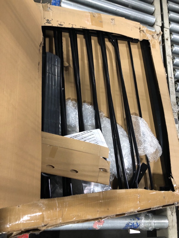 Photo 1 of Extra Wide Baby Gate Black 67-71.5 Inch Wide, Walk Through Pressure Mounted No Drill, Long and Large Tension Gate for Pet and Kids 67-71.5 Inch Black