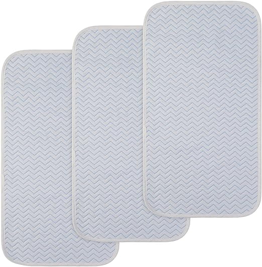Photo 1 of BlueSnail Ultra Soft and Absorbt Quilted Waterproof Changing Pad Liner 3pk (Blue)
