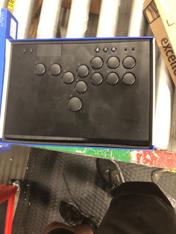 Photo 3 of ***FOR PARTS ONLY NO RETURNS***Razer Kitsune All-Button Arcade Controller: For PS5 / PlayStation 5 & PC - Low-Profile Optical Switches - Slim Form Factor - Removable Top Plate - Chroma RGB Lighting - USB Type C - Black