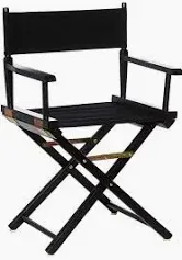 Photo 1 of 18 in director chair black frame and black canvas