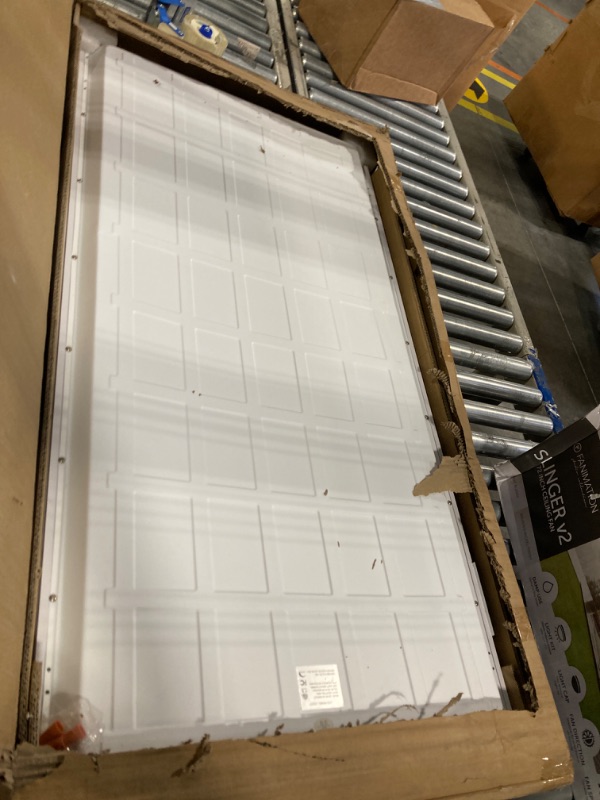 Photo 1 of 4 Pack 2x4 LED Flat Panel Light Fixture, Drop Ceiling Office Lights 3000K/4000K/5000K Selectable, 30W/40W/50W Selectable, 0-10V Dimmable, Dustproof, ETL