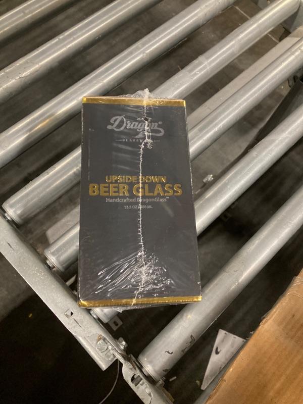 Photo 3 of ***Factory sealed***
Dragon Glassware Beer Glass - 13.5 oz Clear Double Wall Insulated Beer Glass - Upside Down Design - Holds One Full Beer Bottle - Freezer Beer Glass for Beer Lovers - 1 Glass 1 Count (Pack of 1) Clear