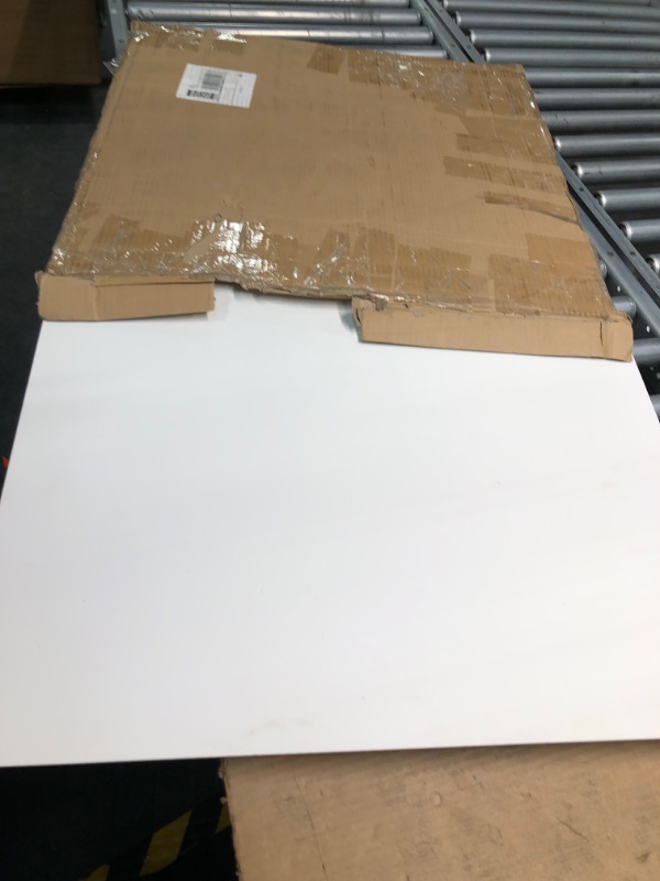 Photo 1 of STICKGOO Drop Ceiling Tiles 2ft x 2ft, Smooth PVC Ceiling Panel 24 x 24in - Waterproof, Fire-Rated to Prevent Breakage - Package of 12 Tiles White Cover 48 Sq. Ft White 12 Pack of 2ft x 2ft