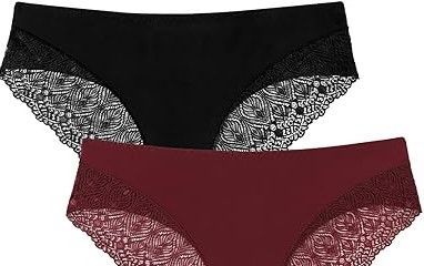 Photo 1 of Avidlove Sexy Cheeky Panties for Women Lace Bikini Underwear - L