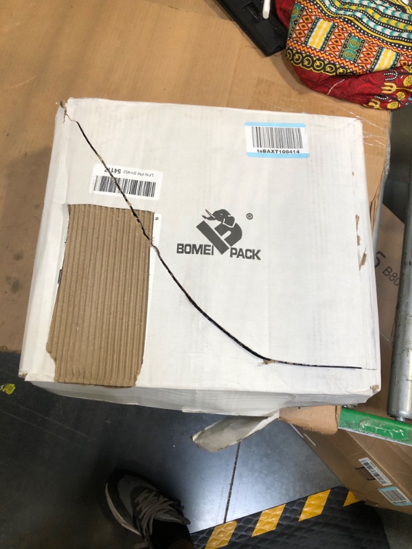 Photo 2 of BOMEI PACK Black Stretch Wrap Industrial Strength with Plastic Handle 12" x 1000 Feet 80 Gauge 3-Pack, Black Shrink Wrap, Self-Adhering Black Plastic Wrap for Shipping, Moving
