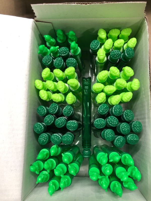 Photo 3 of 81Pcs St Patricks Day Bubble Wands, Mini Bubble Wands for Saint Paddy Day Party Favors, Irish Green Gift Toys for Girls Boys Kids Toddler Adults, Party Bag Stuffers Goodie Bag Filler, Classroom Prizes