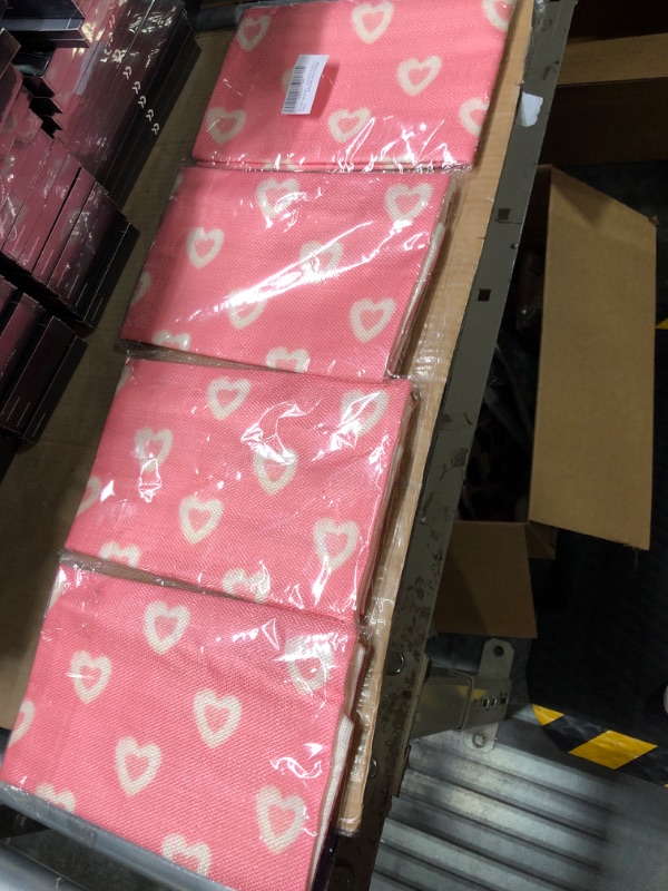 Photo 1 of ***PINK 4 PACK*** AACORS Valentines Day Pillow Cover 12X20 Inch Love Hearts Be Mine Decoration Holiday Home Decorative Cushion Case for Sofa Couch Decor (Pink) AA334-12 Pink12" x 20"