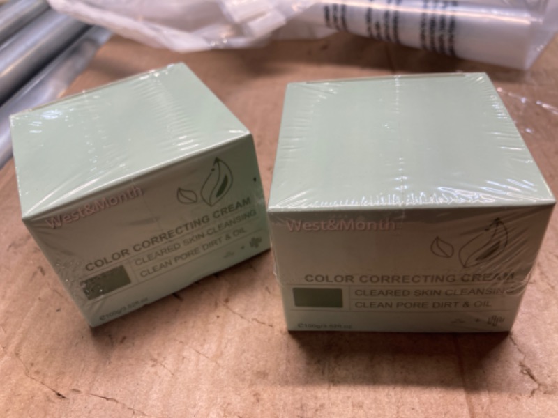 Photo 2 of ***2 PACK*** Green Color Correcting Cream, Hydrating Color Correcting Cream, Pigment Correcting Cream Sunscreen, Anti Redness Green Concealer, Soothing Facial Cream