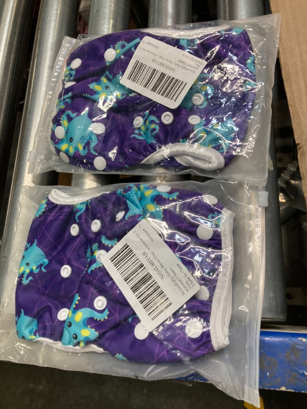 Photo 2 of ***2 COUNT*** Storeofbaby Baby Swim Diaper Reusable Leakproof Adjustable Infant Pool Pant 0 3 Years Purple