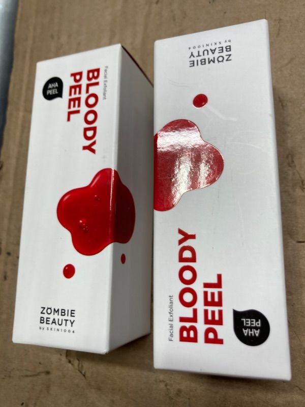 Photo 1 of ***2 COUNT*** SKIN1004 Bloody Peel 1.01 fl.oz, 30ml AHA 17% Peeling Solution, Pulls off Dramatic Exfoliation Effect with Special Home-care