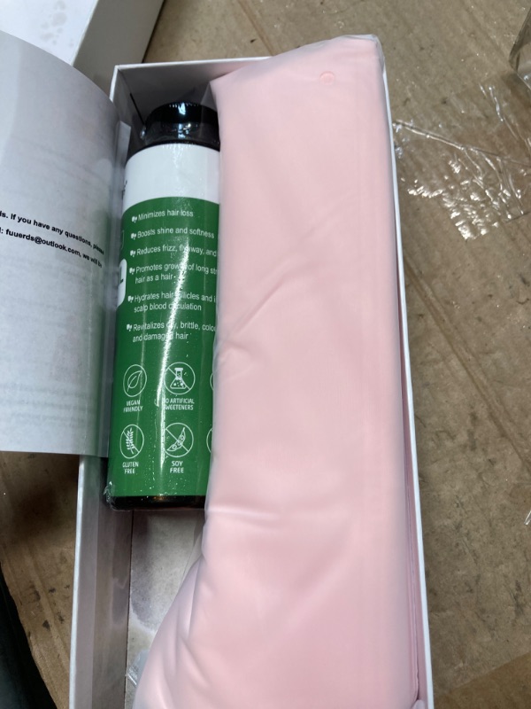 Photo 2 of ***2 pack*** Fuuerds Castor Oil Pack Wrap Organic Cotton-Castor Oil Organic Cold Pressed Unrefined,Caster Oil Packs Compress Flannel and Chinlon Lycra Fabric (Pink, 36-47in)