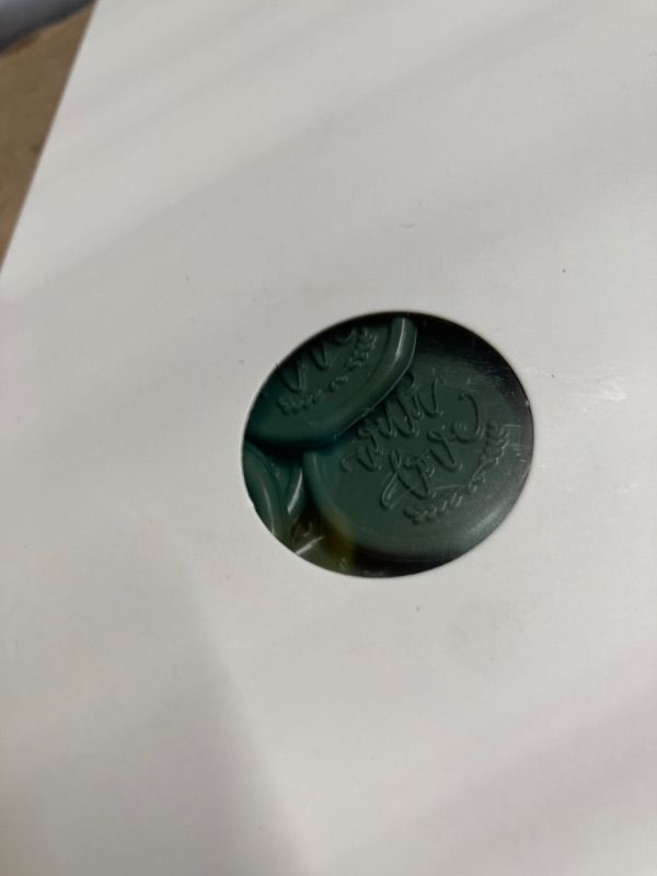 Photo 1 of ***2 PACK OF 100 PCS EACH*** UNIQOOO Wax Seal Stickers - with Love Wedding Invitation Envelope Seal Stickers, 100 Pcs Self- Adhesive Olive Green Stickers, Perfect for Invitaion, Envelopes, Engagement Ceremony Olive Green with love,100