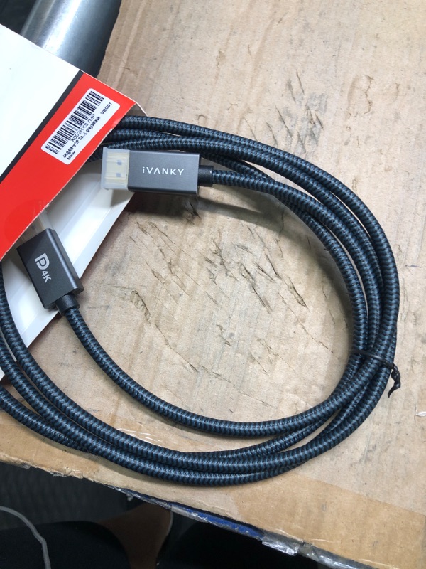 Photo 1 of IVANKY VESA Certified DisplayPort Cable, 6.6ft DP Cable 1.2,[4K@60Hz, 2K@165Hz, 2K@144Hz], Gold-Plated Braided High Speed Display Port Cable 144Hz, for Gaming Monitor, Graphics Card, TV, PC, Laptop