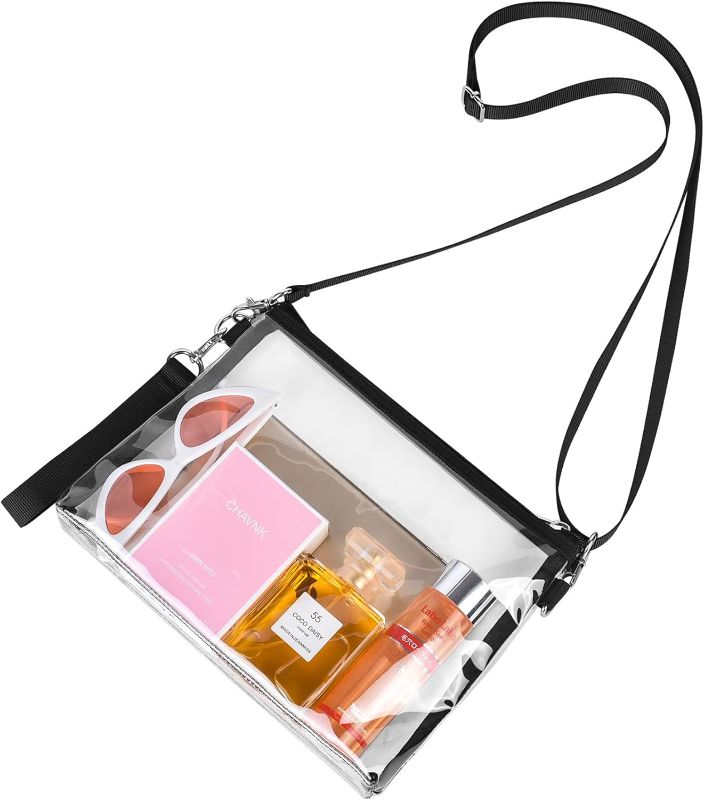 Photo 1 of Bagenius Clear Purse Stadium Approved Clear Bag with Removable Straps for Work Sporting Events and Concert