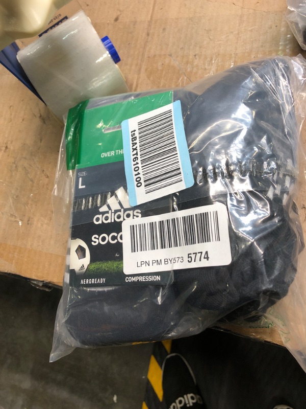 Photo 1 of adidas soccer aeroready compression socks l 2 pair L