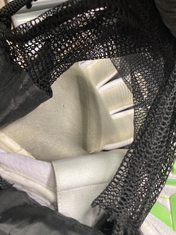 Photo 4 of ***VERY USED AND DIRTY*** Storelli Electric Goalkeeper Gloves, Soccer Goalie Gloves for Youths & Adults, Negative Cut, Premium Latex with Removable Finger Spines White Charge 10